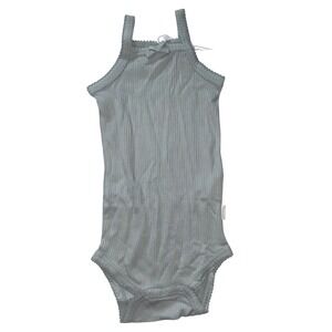 NEW Jamie Kay Organic Cotton Modal Ribbed Singlet Bodysuit North Star Blue 1YR